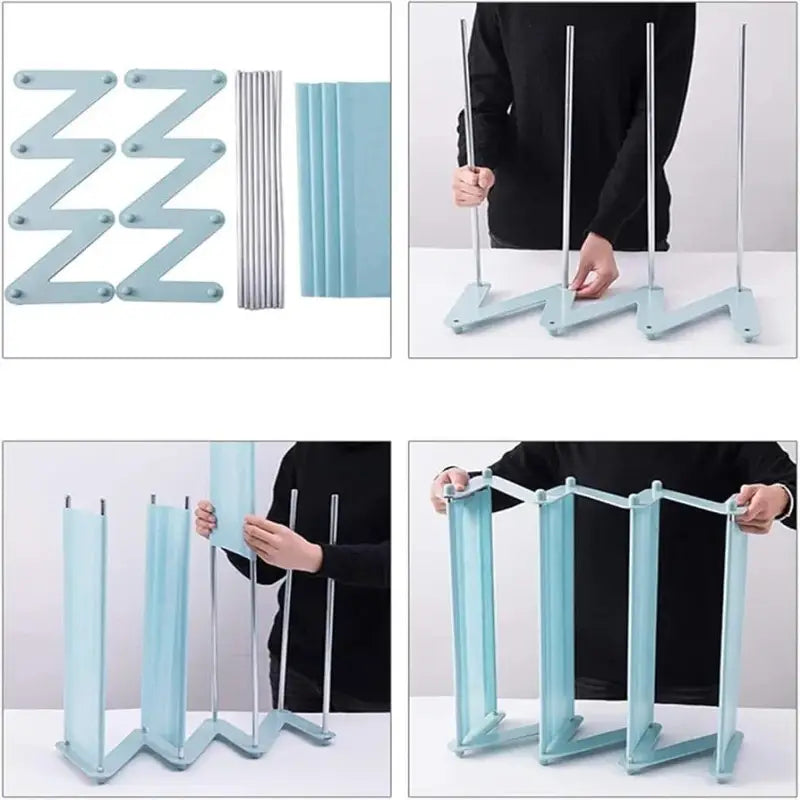 4 Layer Z Shaped Shoe Rack