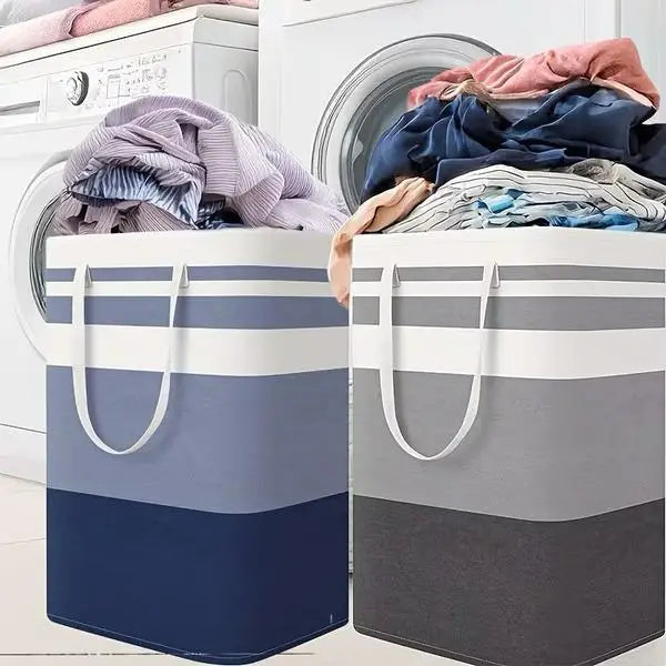 Ultra Large Cloth Laundry Basket 72L Capacity Multicolor