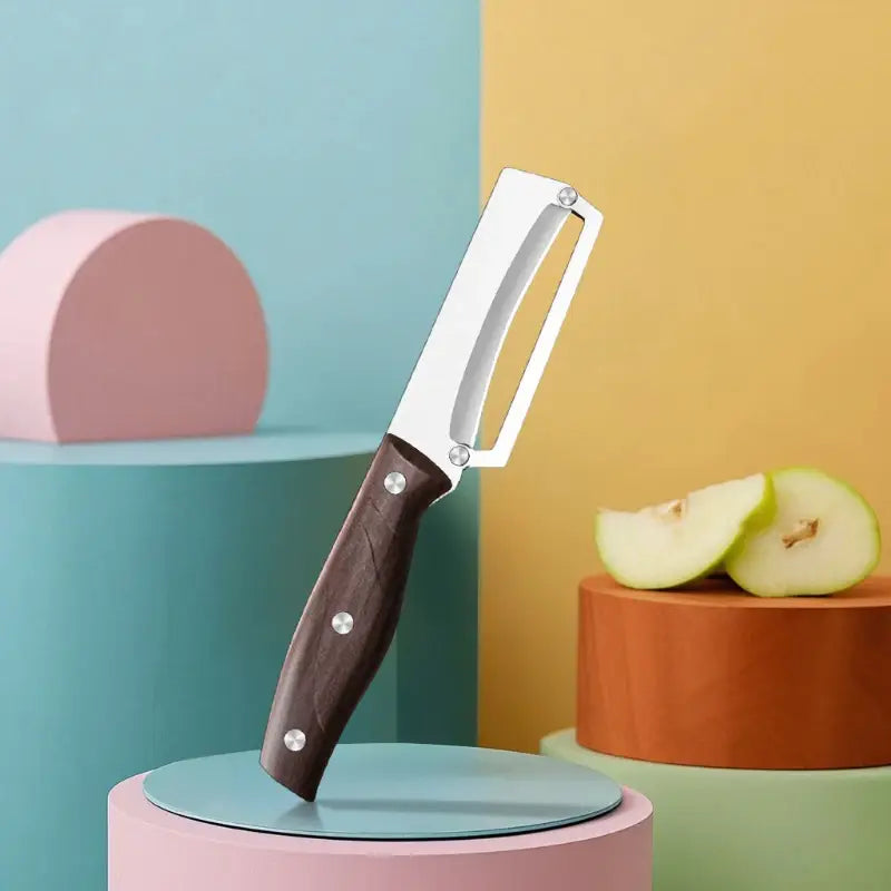 3-in-1 Multi Function Kitchen Tool with Wooden Handle