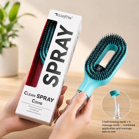 2 in 1 Spray Hair Brush & Detangler